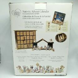 Precious Moments Nativity Advent Calendar 26-piece Set Hand Painted Figurines