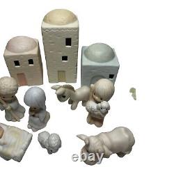 Precious Moments Nativity E2387 4pc & 11pc Come Let Us Adore Him E2395 withBoxes