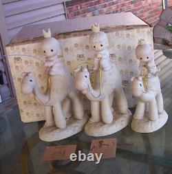 Precious Moments Nativity E-5624they Followed The Star3 Kings Camelswise Men