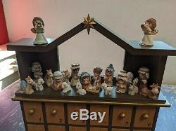 Precious Moments Nativity Figurines Advent Calendar, 27-Piece Set