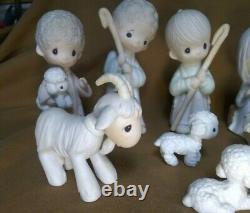 Precious Moments Nativity Figurines Base + Camel, Goat, Donkey, Wee 3 Kings