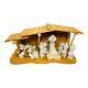 Precious Moments Nativity O Come Let Us Adore Him 12 Piece Set Wooden Stable
