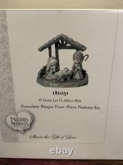 Precious Moments Nativity Set (4 Piece) Come Let Us Adore Him 181051