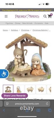 Precious Moments Nativity Set (4 Piece) Come Let Us Adore Him 181051