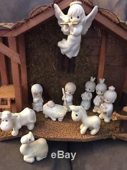 Precious Moments Nativity mini set Kings Jesus camel donkey cow Mary stable wow