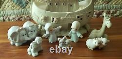 Precious Moments Noah's Ark 12 Piece Set Includes Rare A Tail Of Love Figurines