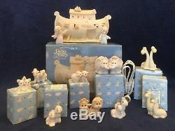 Precious Moments Noah's Ark Two by Two, 12 pc Set With Lions, & Nightlight