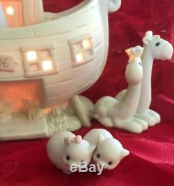Precious Moments Noahs Ark Complete Set Nightlight Two By Two Animals, 1992