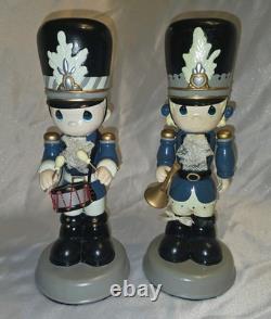 Precious Moments Nutcrackers-Drummer And Trumpet Boys