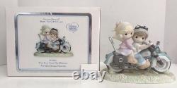 Precious Moments OUR LOVE GOES THE DISTANCE 111050 Couple on Motorcycle NEW