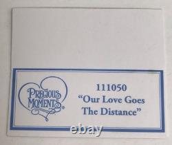 Precious Moments OUR LOVE GOES THE DISTANCE 111050 Couple on Motorcycle NEW