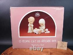 Precious Moments O COME LET US ADORE HIM 111333 MINT IN BOX 9 LARGE NATIVITY