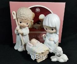 Precious Moments O Come Let Us Adore Him 9 Nativity Set of 4pc #111333