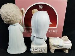 Precious Moments O Come Let Us Adore Him 9 Nativity Set of 4pc #111333