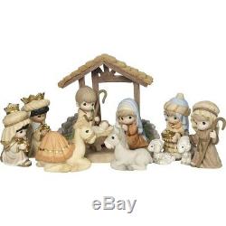 Precious Moments O Come Let Us Adore Him Deluxe 11-Piece Nativity