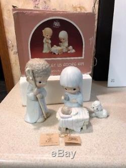 Precious Moments O Come Let Us Adore Him Large 9 Dealers Excl. Nativity Set