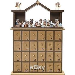 Precious Moments O Come Let Us Adore Him Nativity Advent Calendar Set FREE SHIP