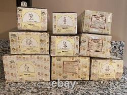 Precious Moments Original 21 Lot of 9 w boxes & many tags & inserts