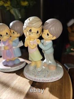 Precious Moments Our Golden Years Of Love Collection Hamilton Collection Set /3