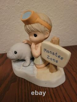 Precious Moments Our Love Will Never be Endangered Manatee Zone (No Box)