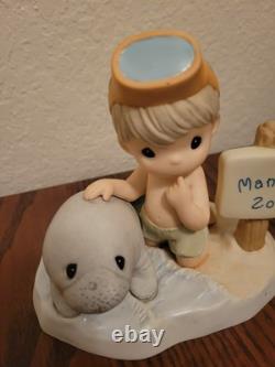 Precious Moments Our Love Will Never be Endangered Manatee Zone (No Box)