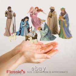 Precious Moments Pipka 9pc Nativity Set 7131219 Christmas Rare New in Box