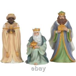 Precious Moments Pipka 9pc Nativity Set 7131219 Christmas Rare New in Box