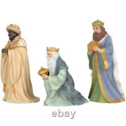 Precious Moments Pipka 9pc Nativity Set 7131219 Christmas Rare New in Box