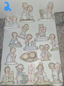Precious Moments Porcelain Figurine Lot Of 15