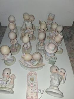 Precious Moments Porcelain Figurine Lot Of 15