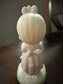 Precious Moments Porcelain Figurine Set of 5 Children, Motorcycle, Flowers