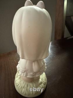 Precious Moments Porcelain Figurine Set of 5 Children, Motorcycle, Flowers