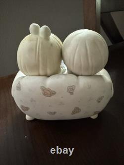 Precious Moments Porcelain Figurine Set of 5 Children, Motorcycle, Flowers