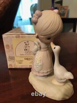 Precious Moments Porcelain Figurines Big Lot Vintage 70s 80s Hard To Find