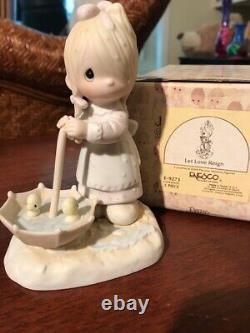 Precious Moments Porcelain Figurines Big Lot Vintage 70s 80s Hard To Find