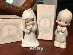 Precious Moments Porcelain Figurines Big Lot Vintage 70s 80s Hard To Find