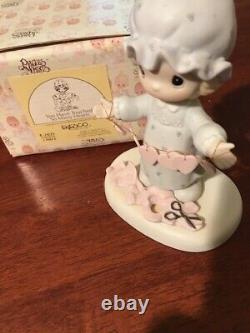 Precious Moments Porcelain Figurines Big Lot Vintage 70s 80s Hard To Find