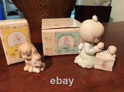 Precious Moments Porcelain Figurines Big Lot Vintage 70s 80s Hard To Find