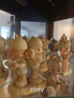 Precious Moments Porcelain Figurines Mixed Lot Girl & Boy Religious Theme
