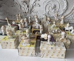 Precious Moments Porcelain Ornaments Set Of 27 Vintage All With Original Box