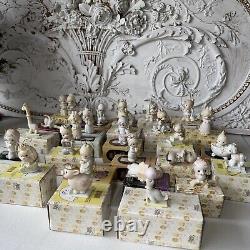Precious Moments Porcelain Ornaments Set Of 27 Vintage All With Original Box