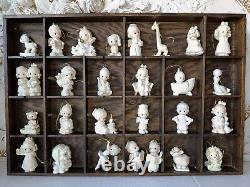 Precious Moments Porcelain Ornaments Set Of 27 Vintage All With Original Box