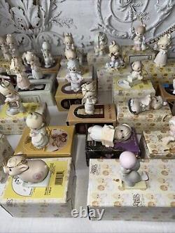 Precious Moments Porcelain Ornaments Set Of 27 Vintage All With Original Box