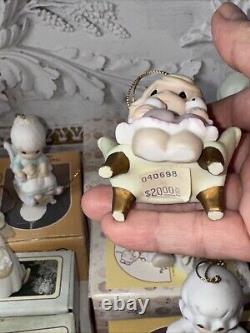 Precious Moments Porcelain Ornaments Set Of 27 Vintage All With Original Box