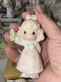 Precious Moments Porcelain Ornaments Set Of 27 Vintage All With Original Box
