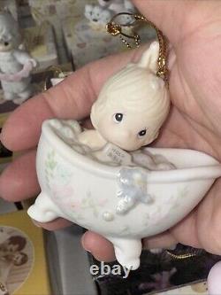 Precious Moments Porcelain Ornaments Set Of 27 Vintage All With Original Box