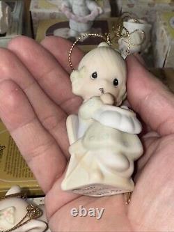 Precious Moments Porcelain Ornaments Set Of 27 Vintage All With Original Box