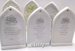 Precious Moments Psalm 3rd issue Beatitudes. Set Of Six. Hanging Or Table Top