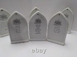 Precious Moments Psalm 3rd issue Beatitudes. Set Of Six. Hanging Or Table Top