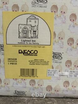 Precious Moments REG NATIVITY Addition LIGHTED INN 283428 Complete Mint